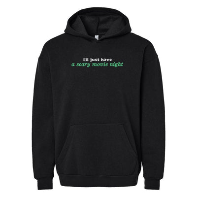 'I'll Just Have A Scary Movie Night' Hangout Hoodie - United Monograms