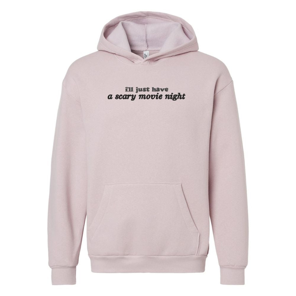 'I'll Just Have A Scary Movie Night' Hangout Hoodie - United Monograms