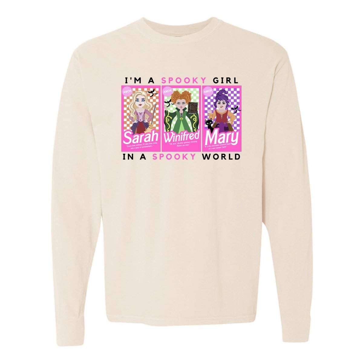 'I'm A Spooky Girl, In A Spooky World' Long Sleeve T-Shirt - United Monograms