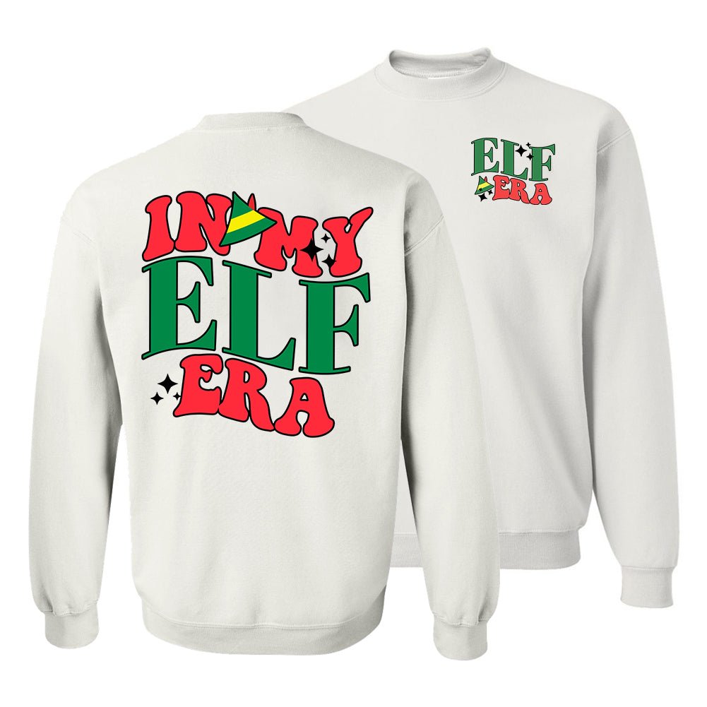 'In My Elf Era' Front & Back Crewneck Sweatshirt - United Monograms