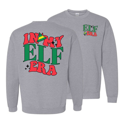 'In My Elf Era' Front & Back Crewneck Sweatshirt - United Monograms