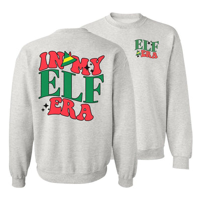 'In My Elf Era' Front & Back Crewneck Sweatshirt - United Monograms