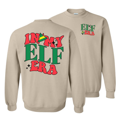 'In My Elf Era' Front & Back Crewneck Sweatshirt - United Monograms