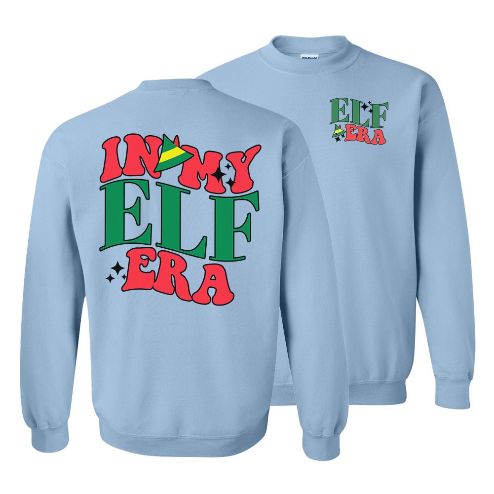 'In My Elf Era' Front & Back Crewneck Sweatshirt - United Monograms