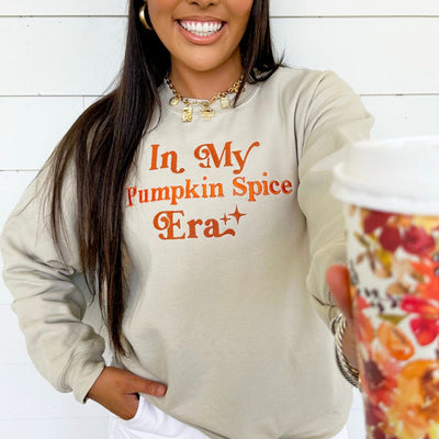 'In My Pumpkin Spice Era' Crewneck Sweatshirt - United Monograms