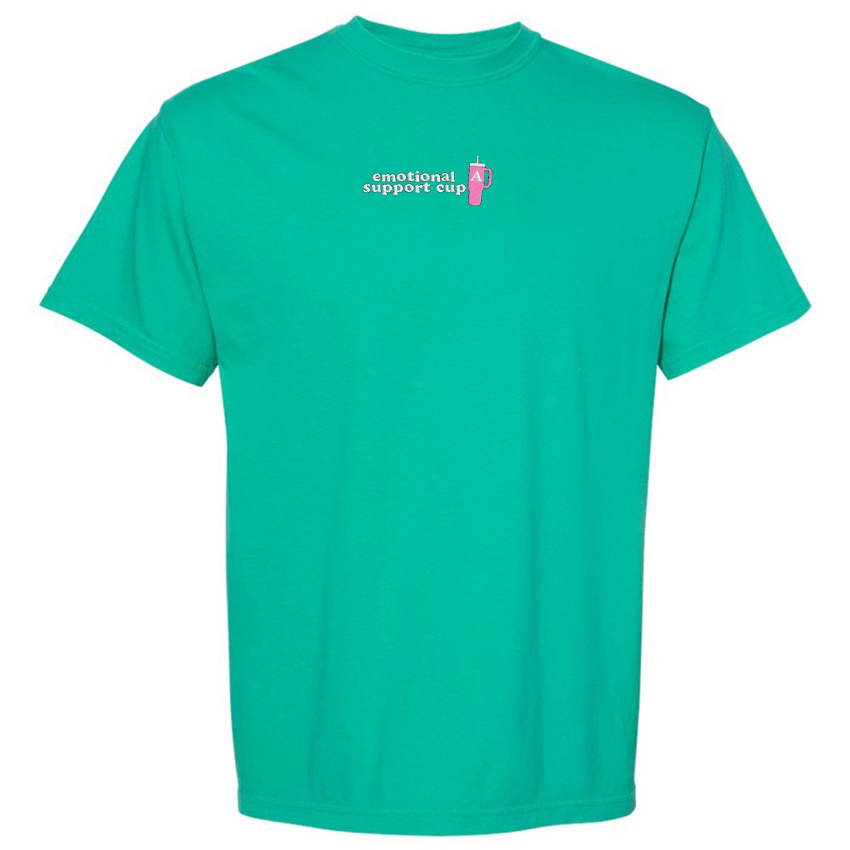 Initial 'Emotional Support Cup' T-Shirt - United Monograms