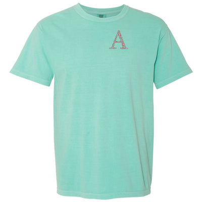 Initial 'Floral Letter' T-Shirt - United Monograms