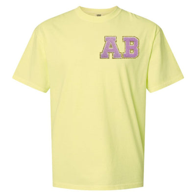 Initial Letter Patch Neon T-Shirt - United Monograms