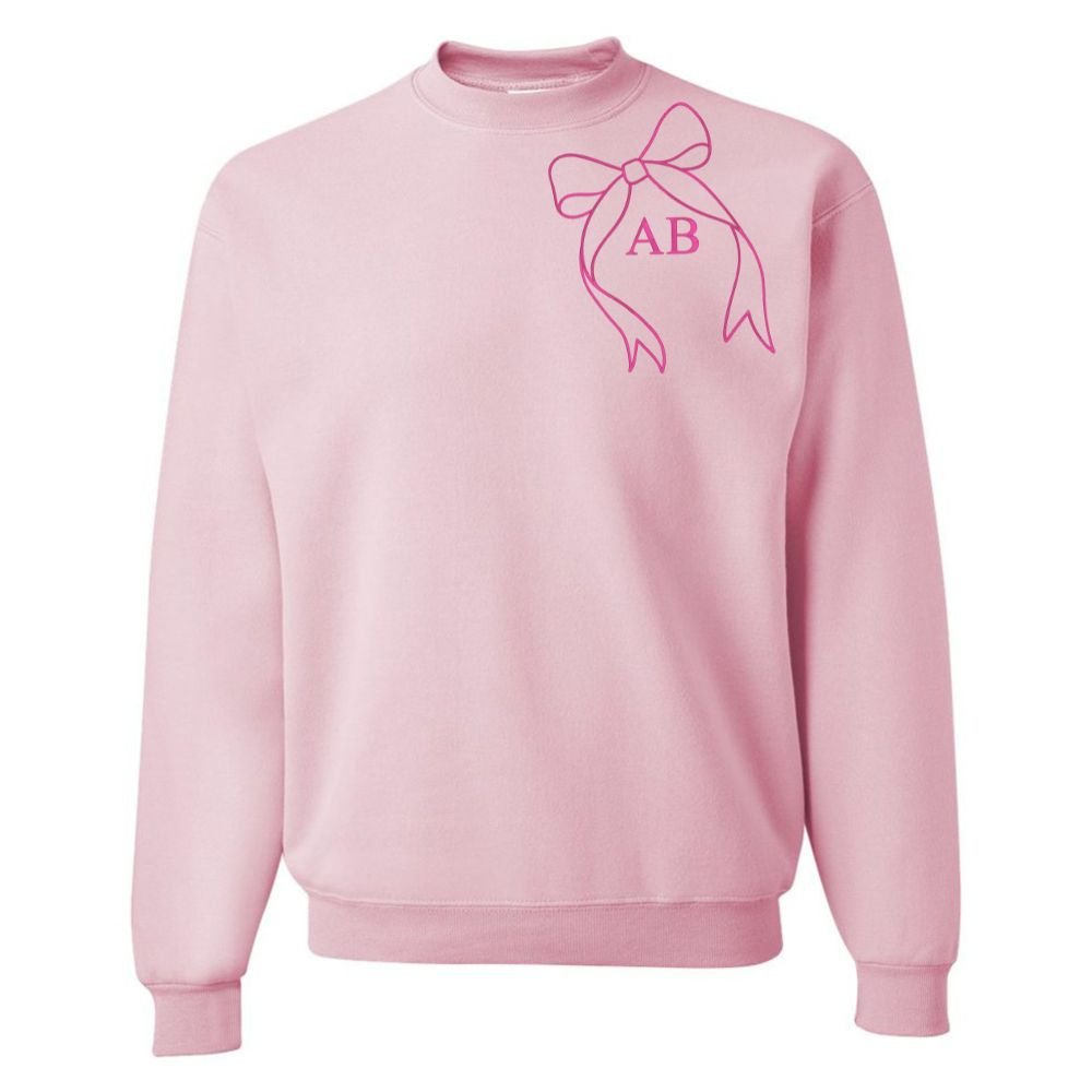 Initialed 'Big Bow' Crewneck Sweatshirt - United Monograms