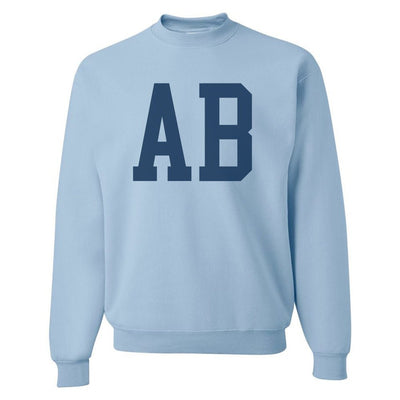 Initialed Big Print Crewneck Sweatshirt - United Monograms