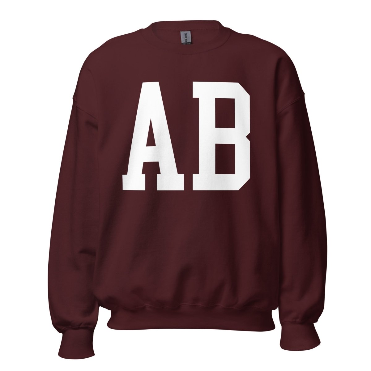 Initialed Big Print Crewneck Sweatshirt - United Monograms