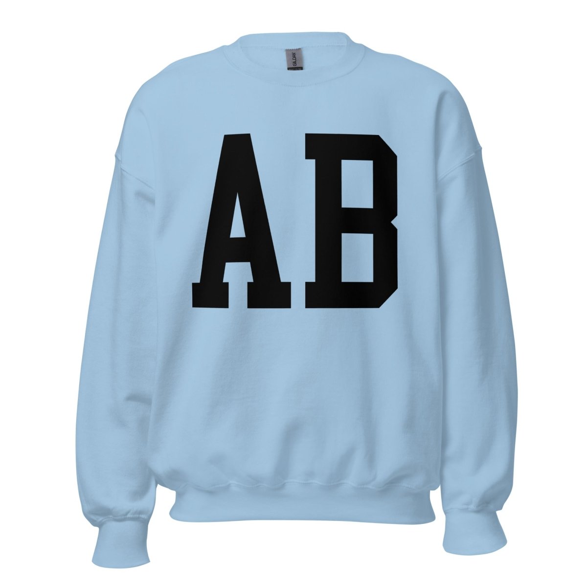 Initialed Big Print Crewneck Sweatshirt - United Monograms