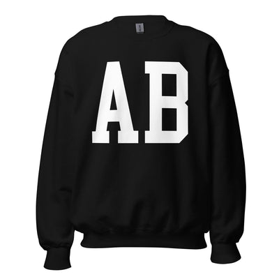 Initialed Big Print Crewneck Sweatshirt - United Monograms