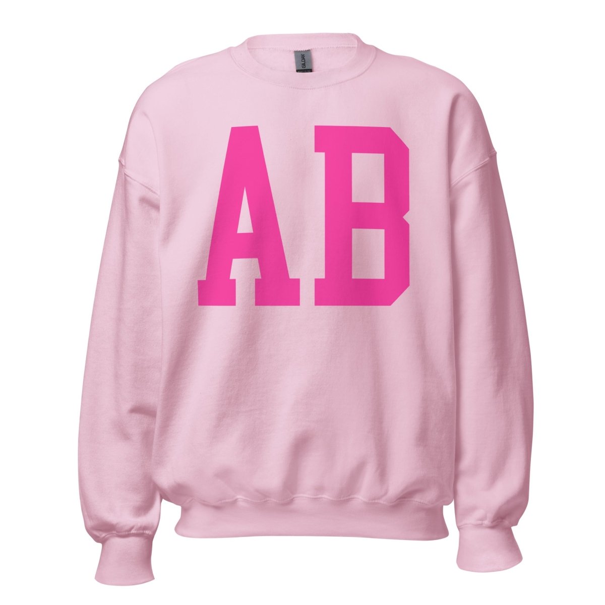 Initialed Big Print Crewneck Sweatshirt - United Monograms