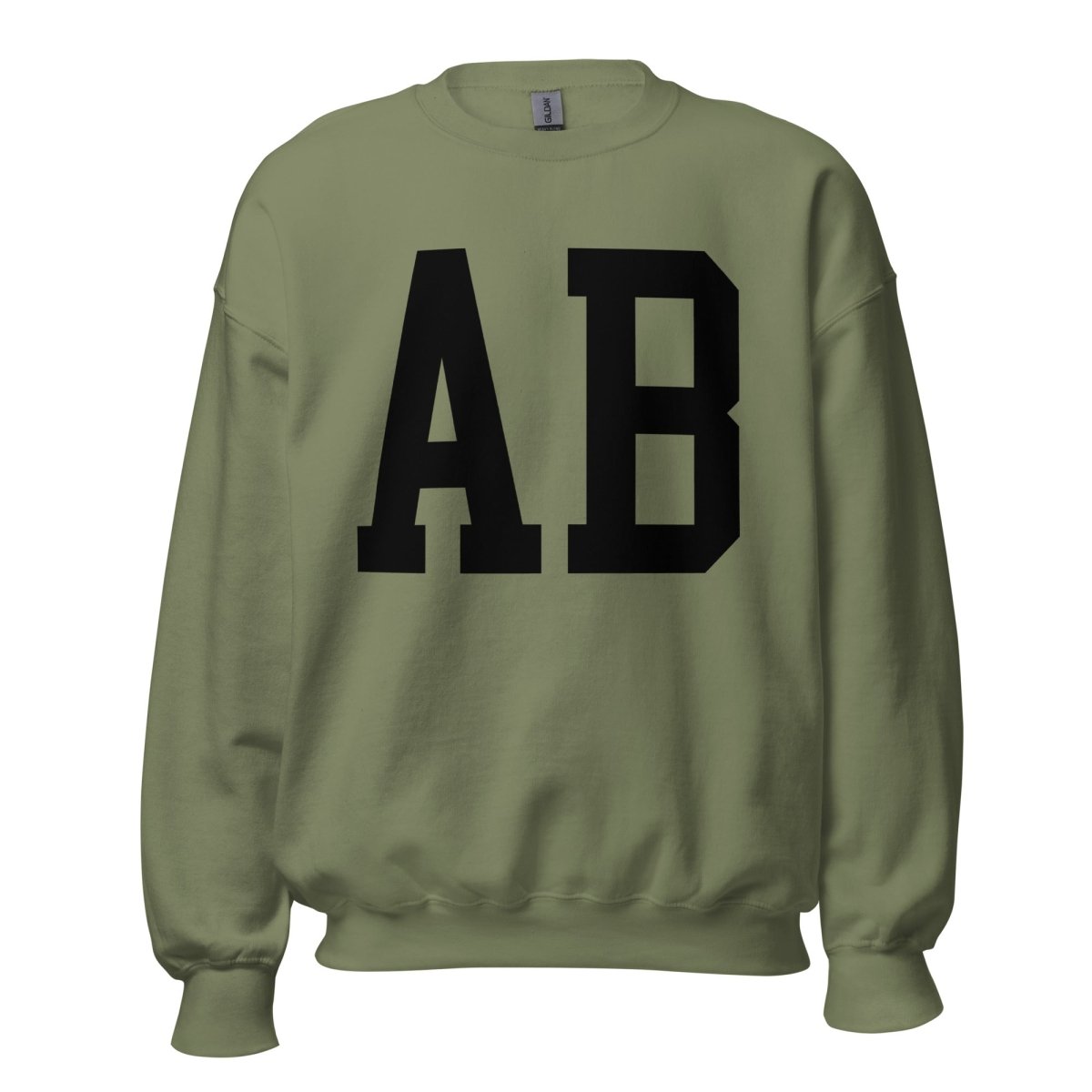 Initialed Big Print Crewneck Sweatshirt - United Monograms