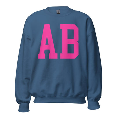 Initialed Big Print Crewneck Sweatshirt - United Monograms