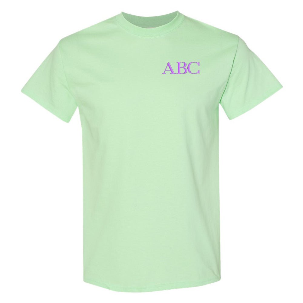 Initialed Block Letters Basic T-Shirt - United Monograms