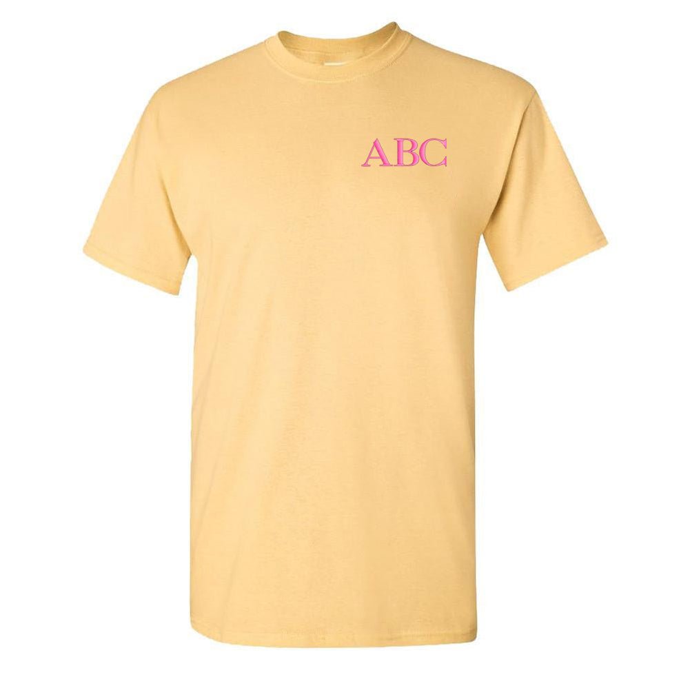 Initialed Block Letters Basic T-Shirt - United Monograms