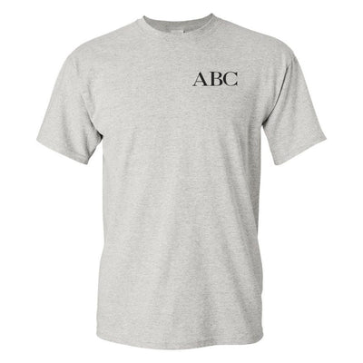 Initialed Block Letters Basic T-Shirt - United Monograms