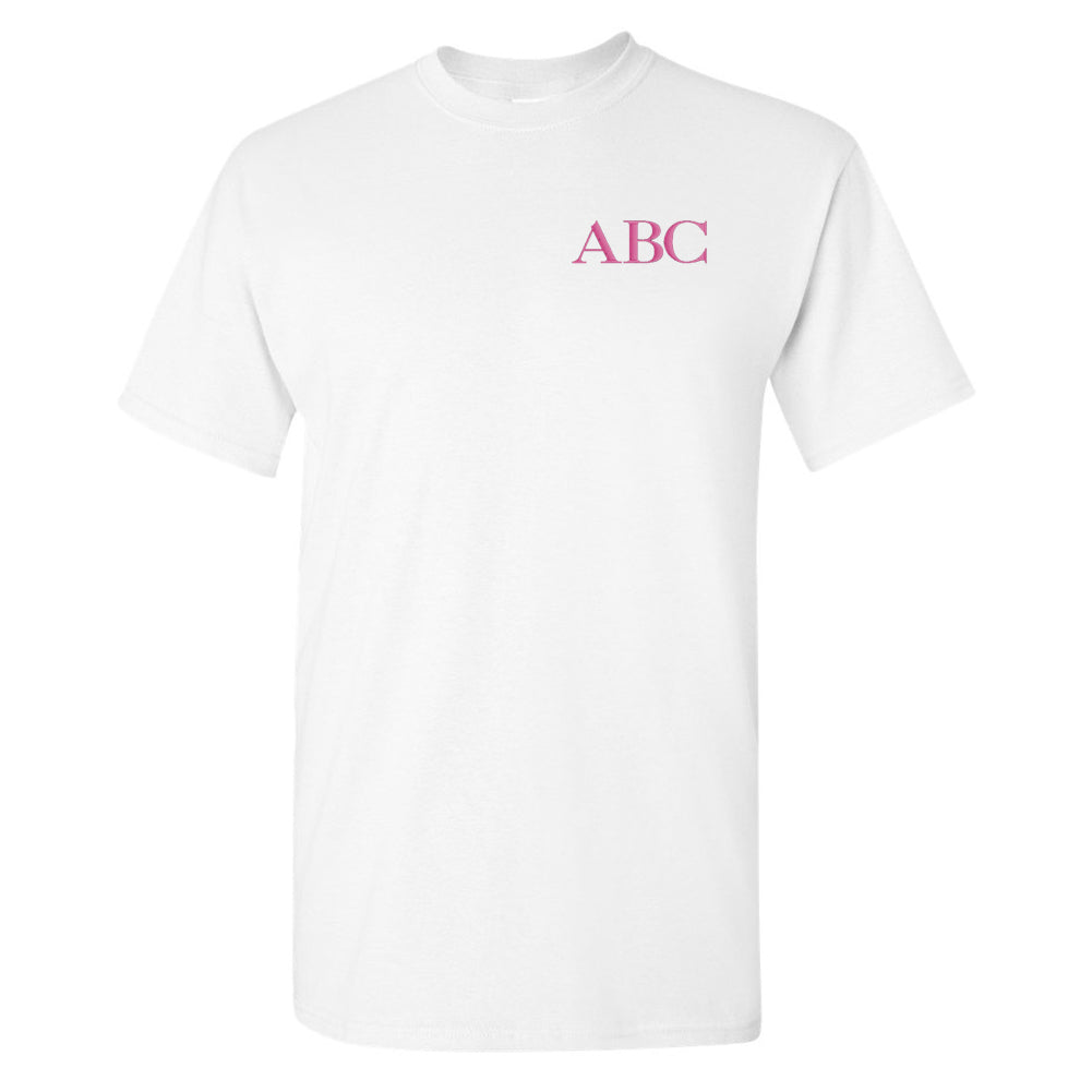 Initialed Block Letters Basic T-Shirt - United Monograms