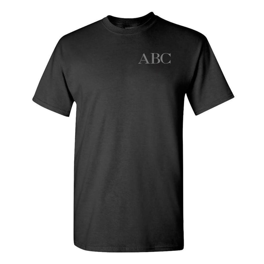 Initialed Block Letters Basic T-Shirt - United Monograms