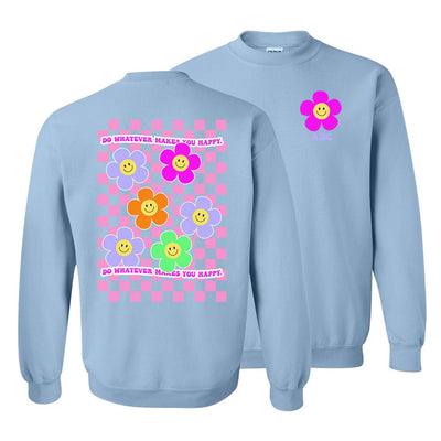 Initialed 'Do Whatever Makes You Happy' Front & Back Sweatshirt - United Monograms