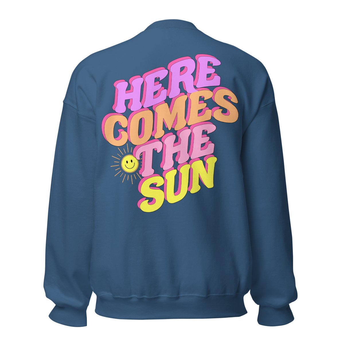 Initialed 'Here Comes The 'Sun' Front & Back Crewneck Sweatshirt - United Monograms