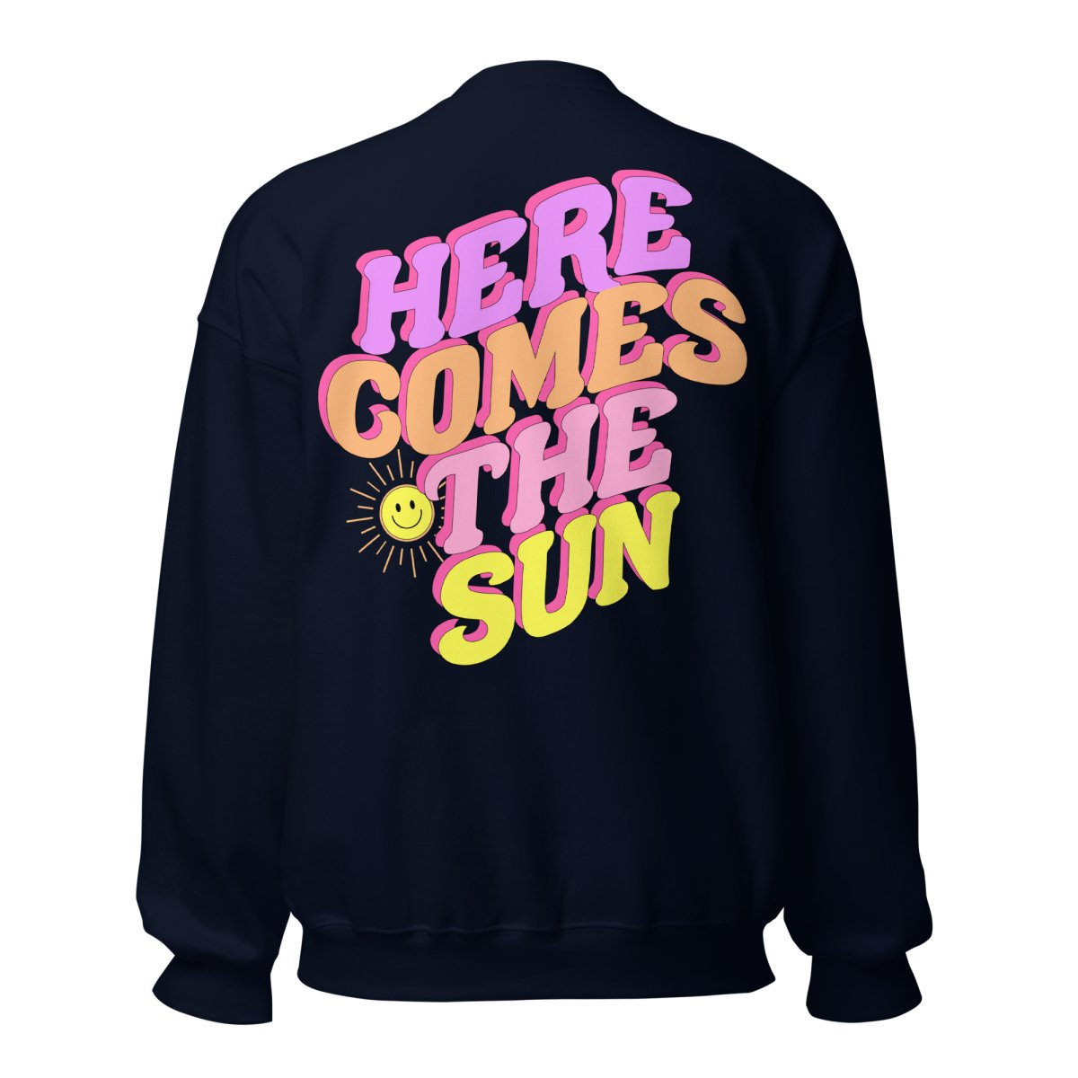 Initialed 'Here Comes The 'Sun' Front & Back Crewneck Sweatshirt - United Monograms