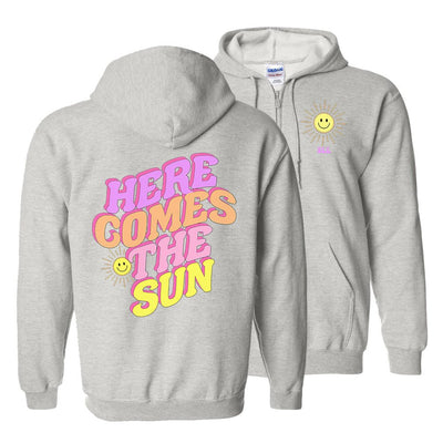 Initialed 'Here Comes The Sun' Front & Back Full Zip - United Monograms