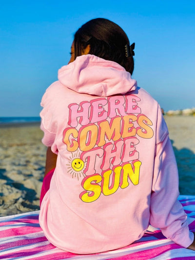 Initialed 'Here Comes The Sun' Front & Back Hoodie - United Monograms