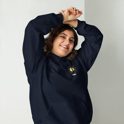 Initialed 'Here Comes The Sun' Front & Back Hoodie - United Monograms