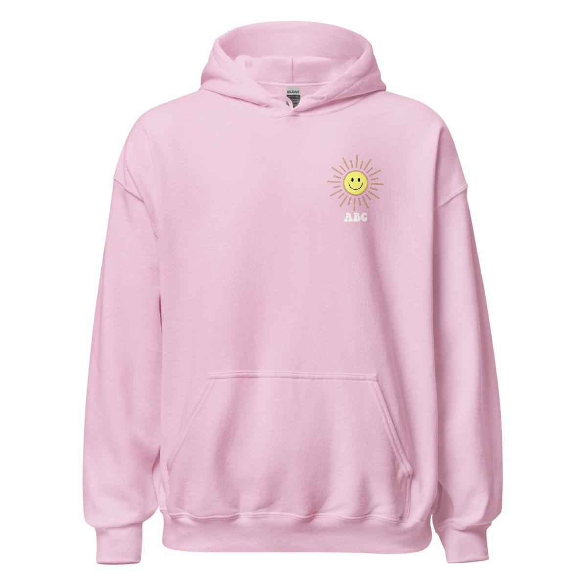 Initialed 'Here Comes The Sun' Front & Back Hoodie - United Monograms