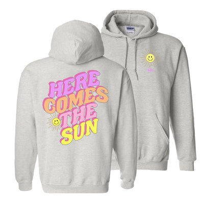 Initialed 'Here Comes The Sun' Front & Back Hoodie - United Monograms