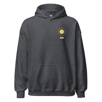 Initialed 'Here Comes The Sun' Front & Back Hoodie - United Monograms