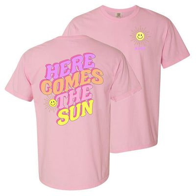 Initialed 'Here Comes The Sun' Front & Back T-Shirt - United Monograms