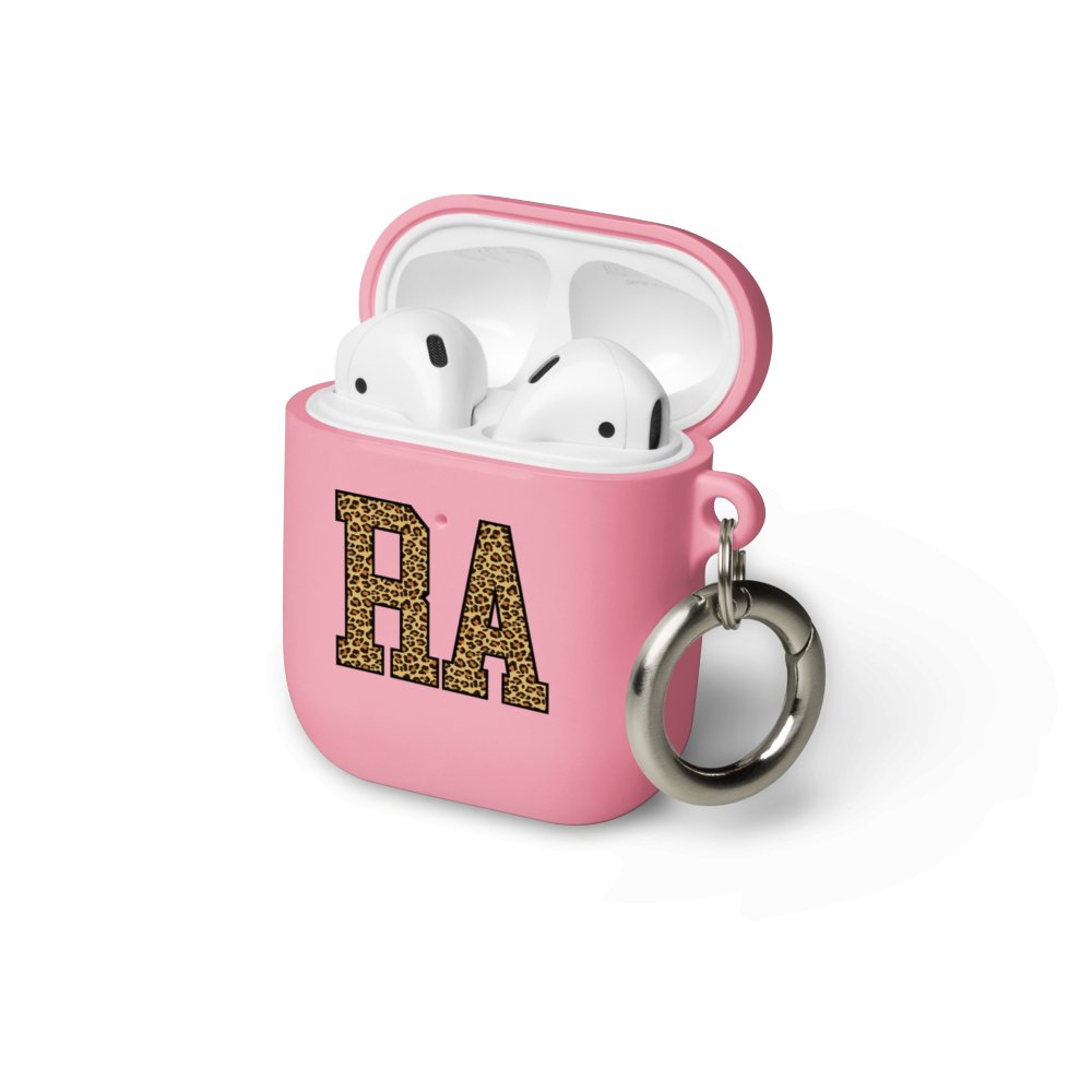 Initialed Leopard Print AirPods Case - United Monograms