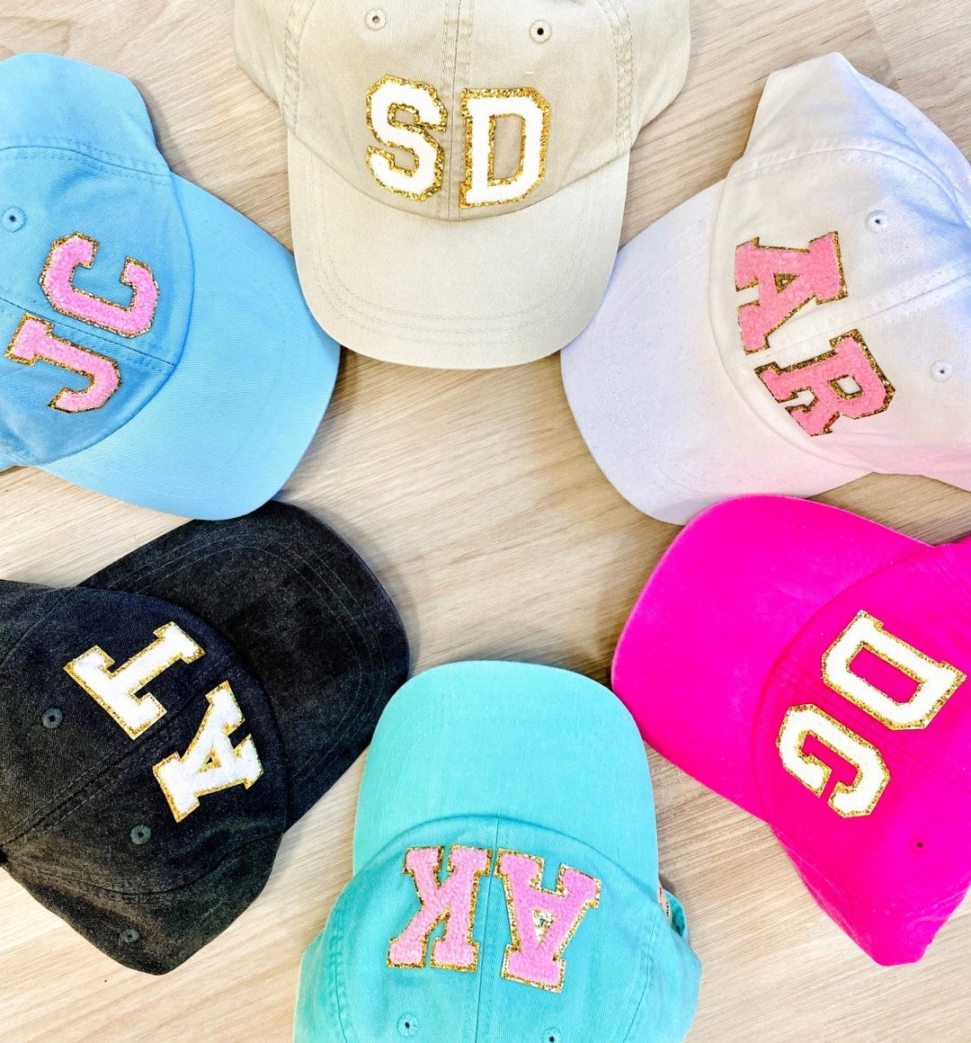 Initialed Letter Patch Baseball Hat United Monograms