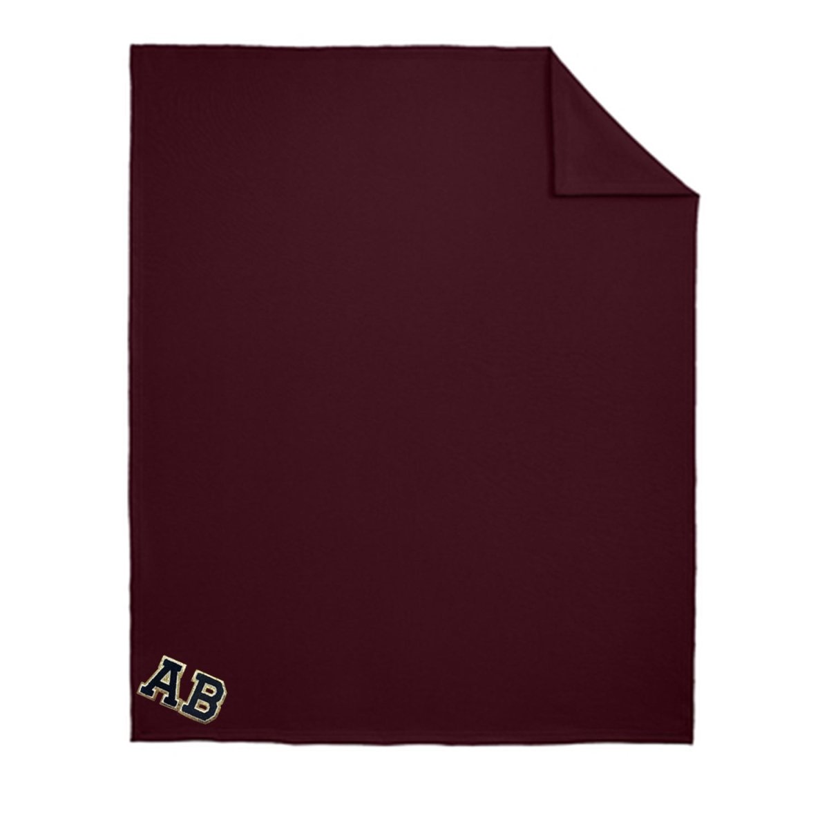 Initialed Letter Patch Blanket - United Monograms