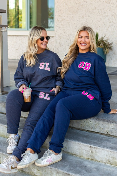 Initialed Letter Patch Jogger Set - United Monograms