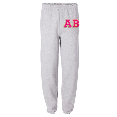 Initialed Letter Patch Sweatpants - United Monograms