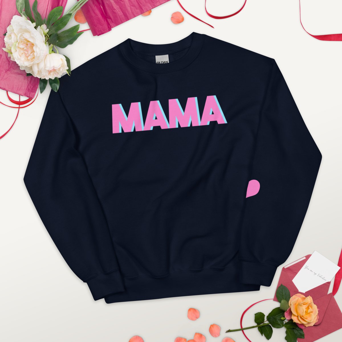 Initialed 'Mama' Crewneck Sweatshirt - United Monograms