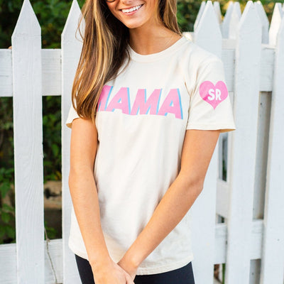 Initialed 'Mama' Tee - United Monograms