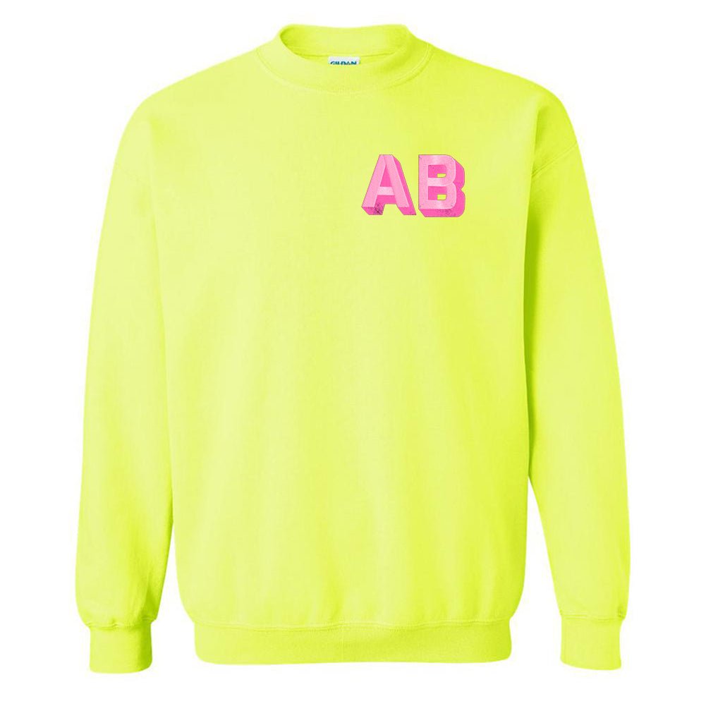 Neon crewneck sweatshirt hotsell