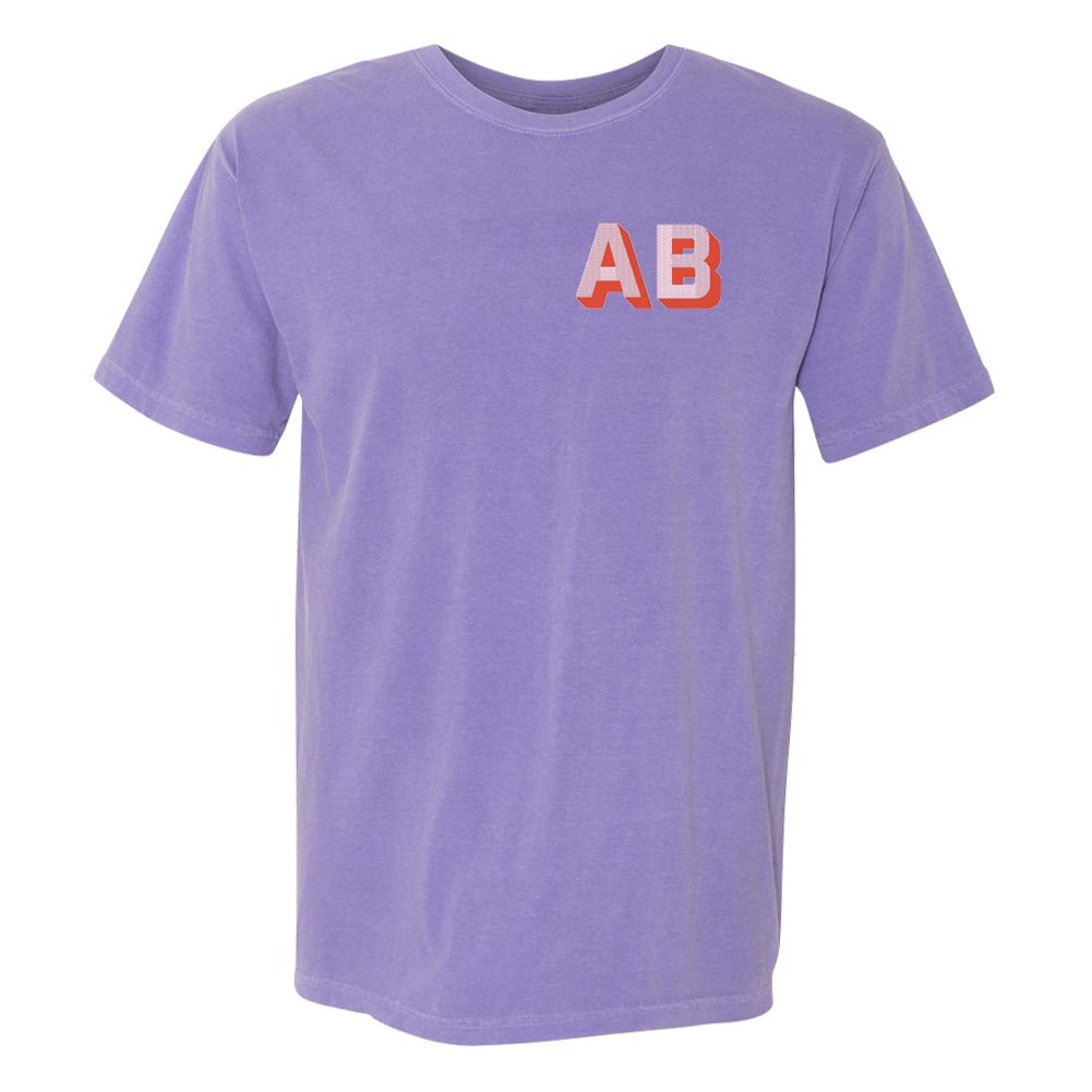 Initialed Shadow Block T-Shirt - United Monograms