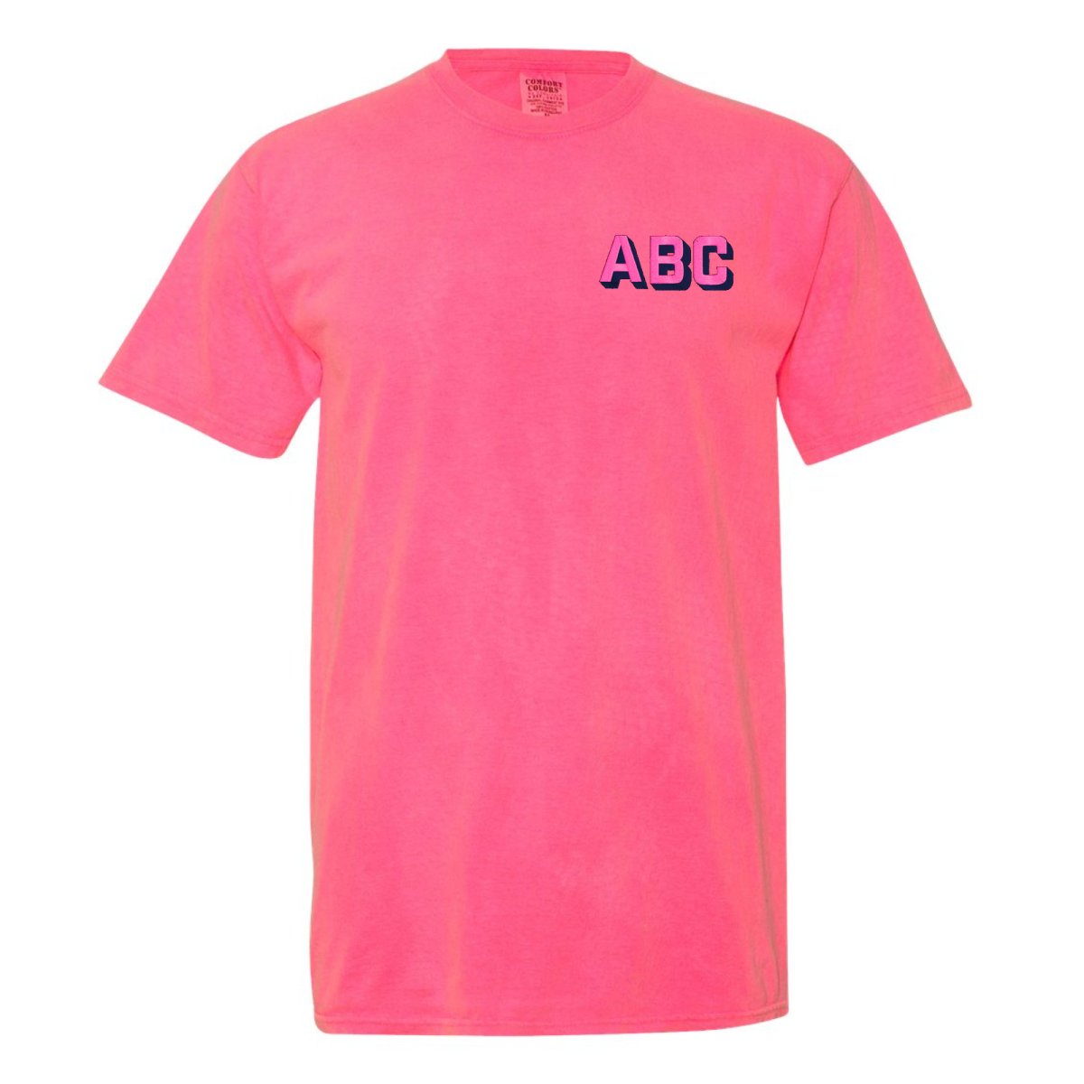 Initialed Shadow Block T-Shirt - United Monograms