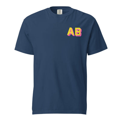 Initialed Shadow Block T-Shirt - United Monograms