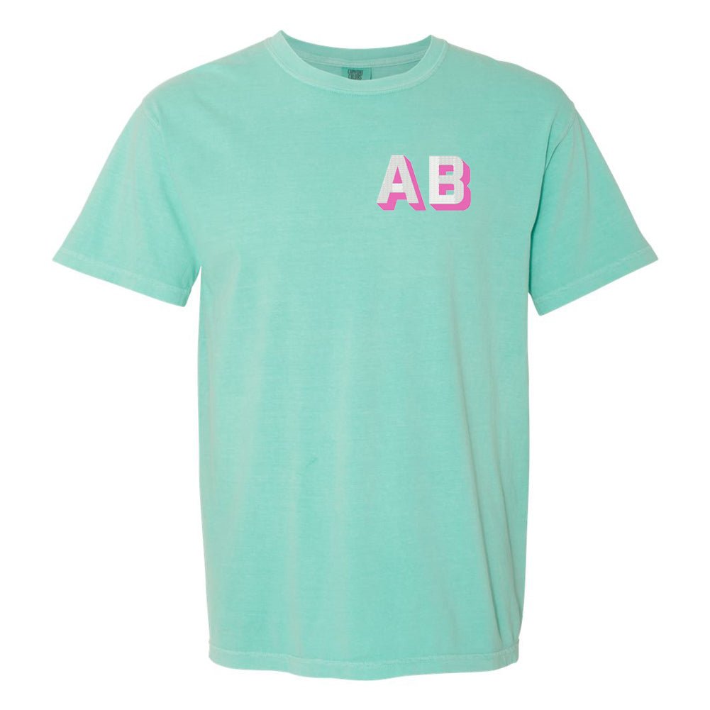 Initialed Shadow Block T-Shirt - United Monograms