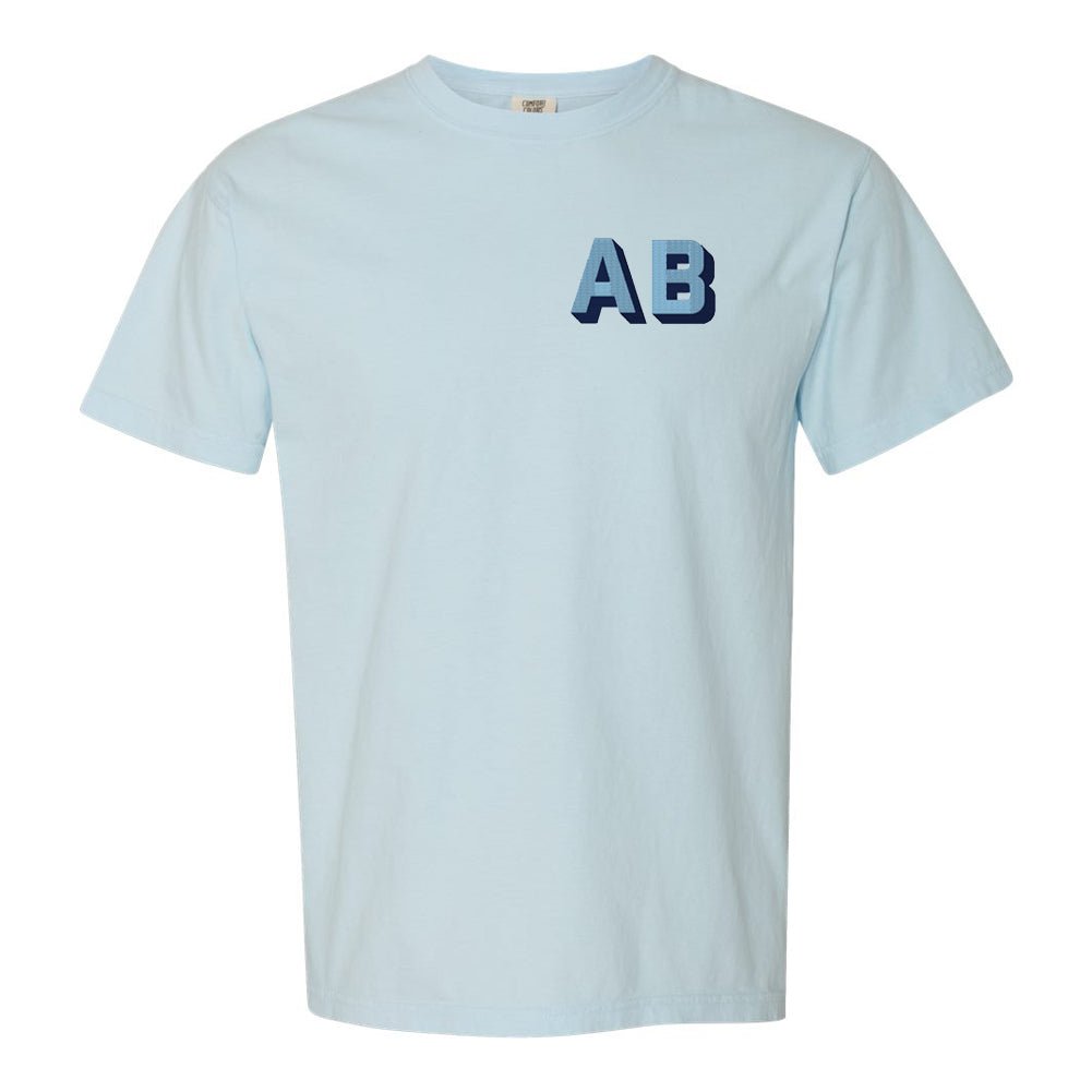 Initialed Shadow Block T-Shirt - United Monograms