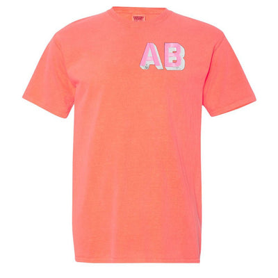 Initialed Shadow Block T-Shirt - United Monograms