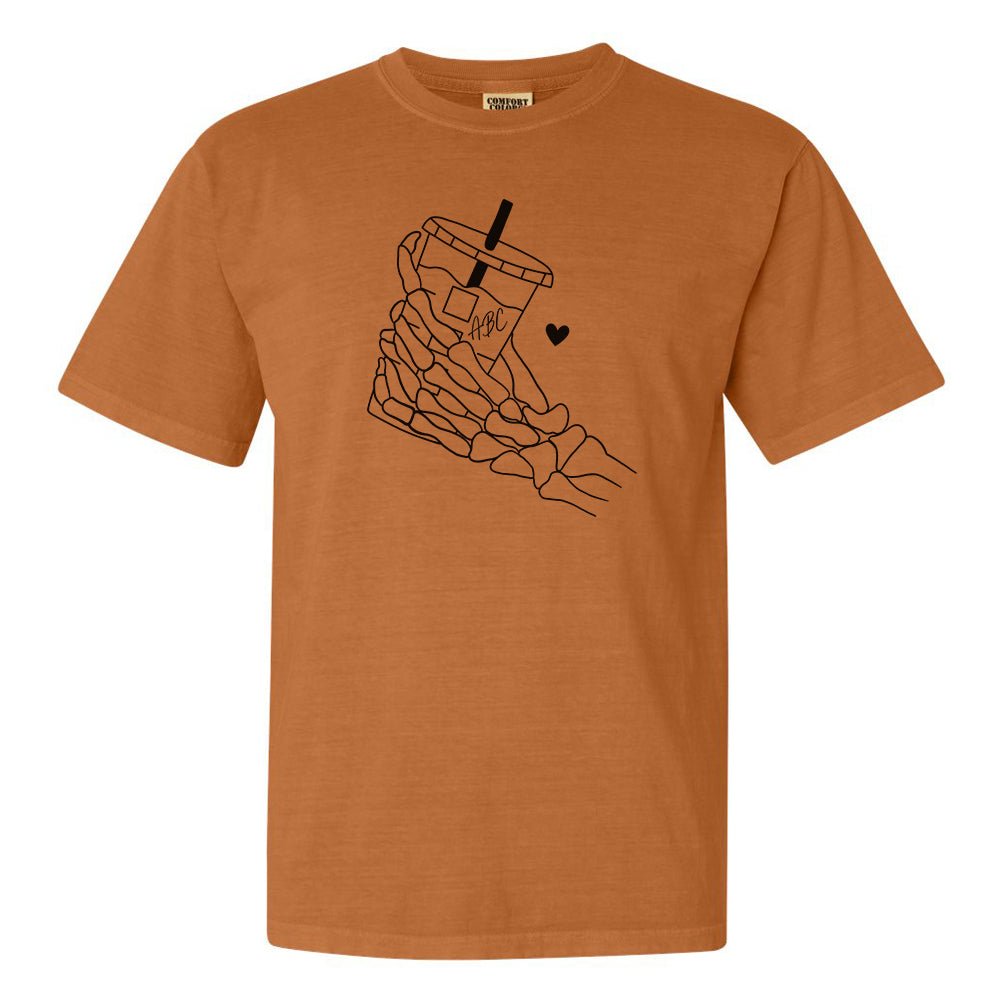 Initialed 'Skeleton Iced Coffee' T-Shirt - United Monograms